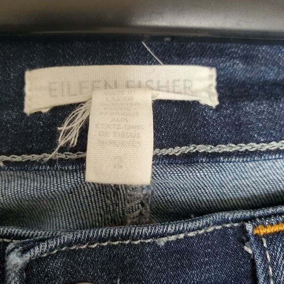 Eileen Fisher System Washable Stretch Slim Ankle Blue Jeans Womens Size 4 - Picture 7 of 9